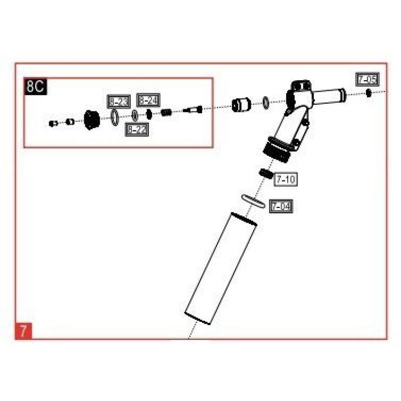 Umarex Valve Chamber Assembly 7.5J HDR68 / TR68 Paintball Revolver ...