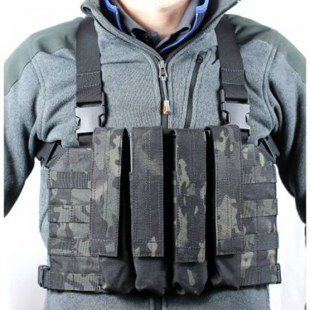 Head On Tactical 4 Mag Vector Chest Rig - Multicam Black